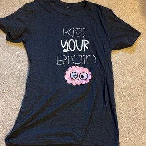 Kids Black Graphic T-Shirt